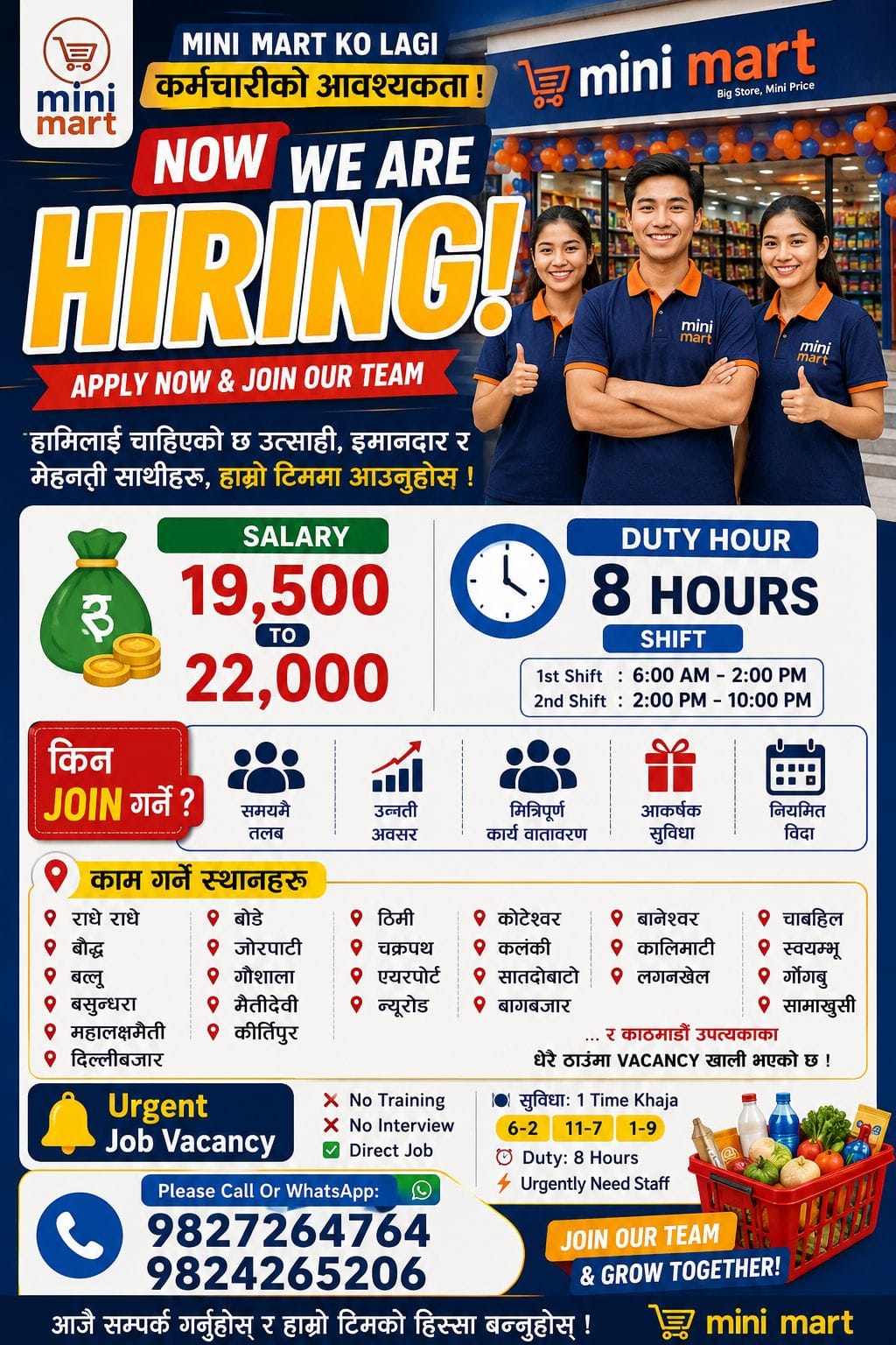 Mini Mart Job Vacancy Open Now !